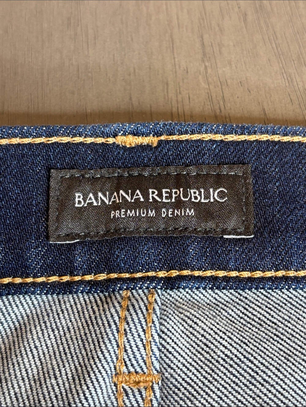 π Banana Republic Straight Leg Jeans Womenβs 26P Dark Wash Stretch Denim π - Picture 3 of 12